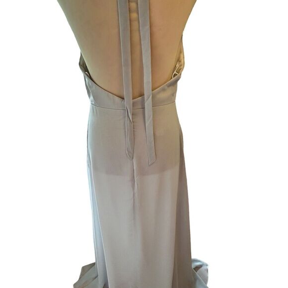 NWT BIRDIE GREY Women’s Halter Gray Cocktail/Party/Bridesmaid Lined Dress Size M - Picture 10 of 15